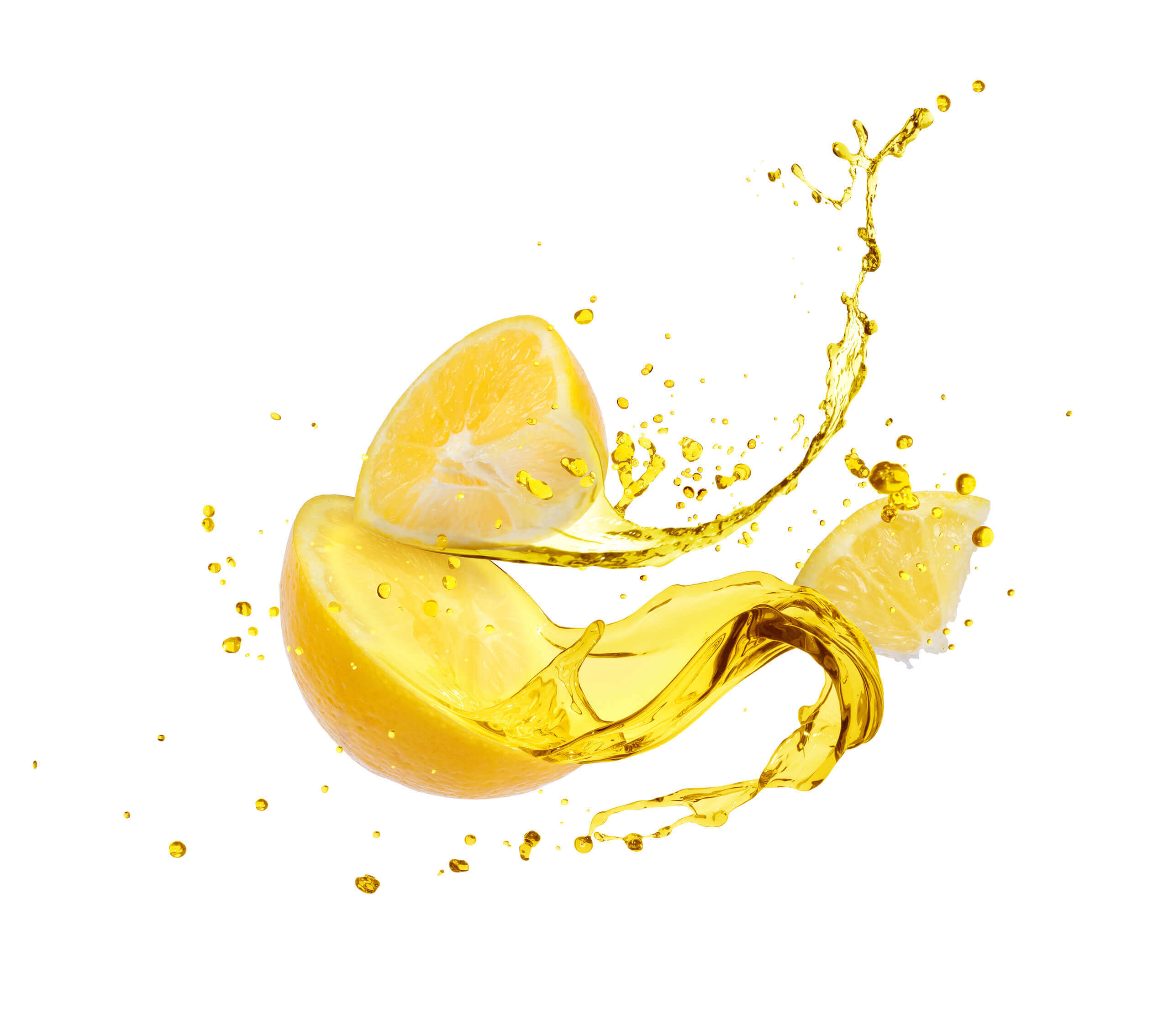 Aufgeschnittene Zitrone mit Saft für viel Vitamin C